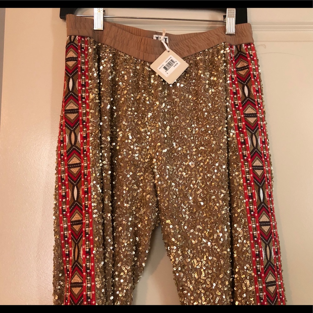 Haute Hippie Sequin Harem Pants